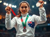 开云体育官方-澳大利亚女子悍将夺得击剑银牌，实力不可小觑，悉尼奥运会击剑男子亚军